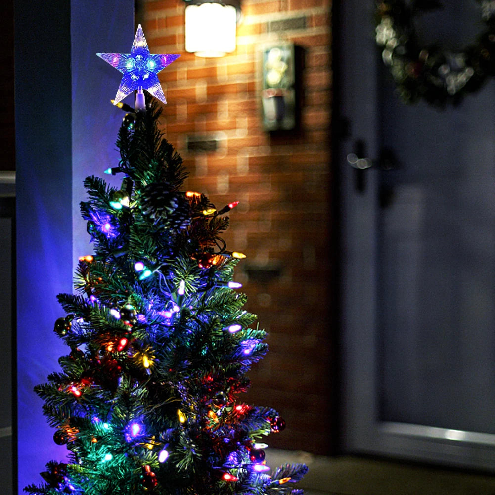 Stellora™ – LED Glowing Star Tree Topper
