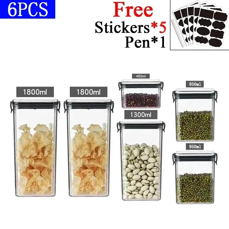 Sealora™ – Stackable Airtight Food Storage Set