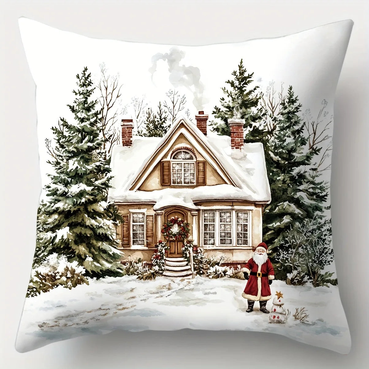 Christmas Winter Pillow Cover