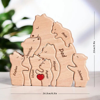 Bearora™ – Wooden Art Puzzle & Home Décor Gift