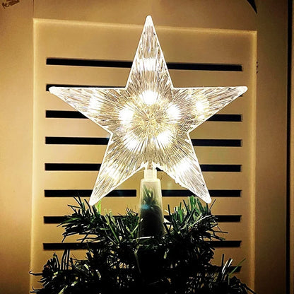 Stellora™ – LED Glowing Star Tree Topper